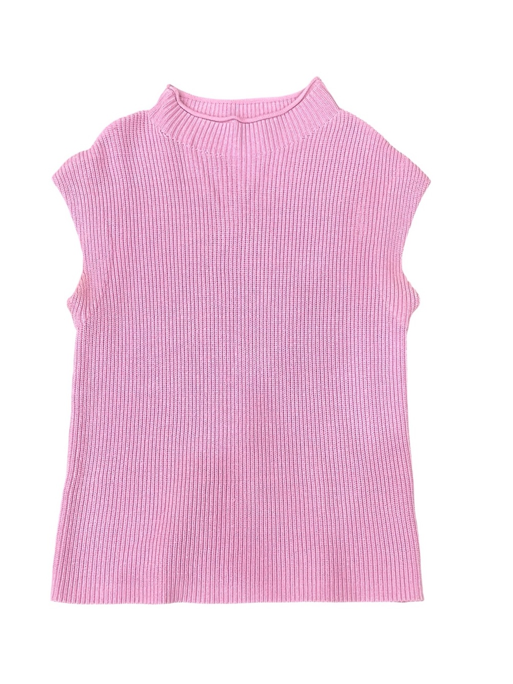 PRETTYGARDEN | Women's Mock Neck Sleeveless Lilac Purple Sweater Vest S